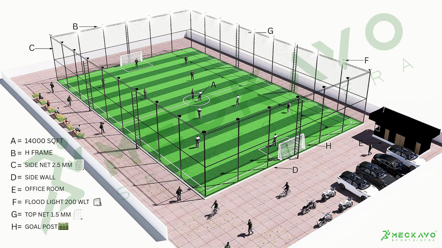Football Turf Sevens – 11,000 to 15,000 Sq. Ft | Complete Turf Construction System
