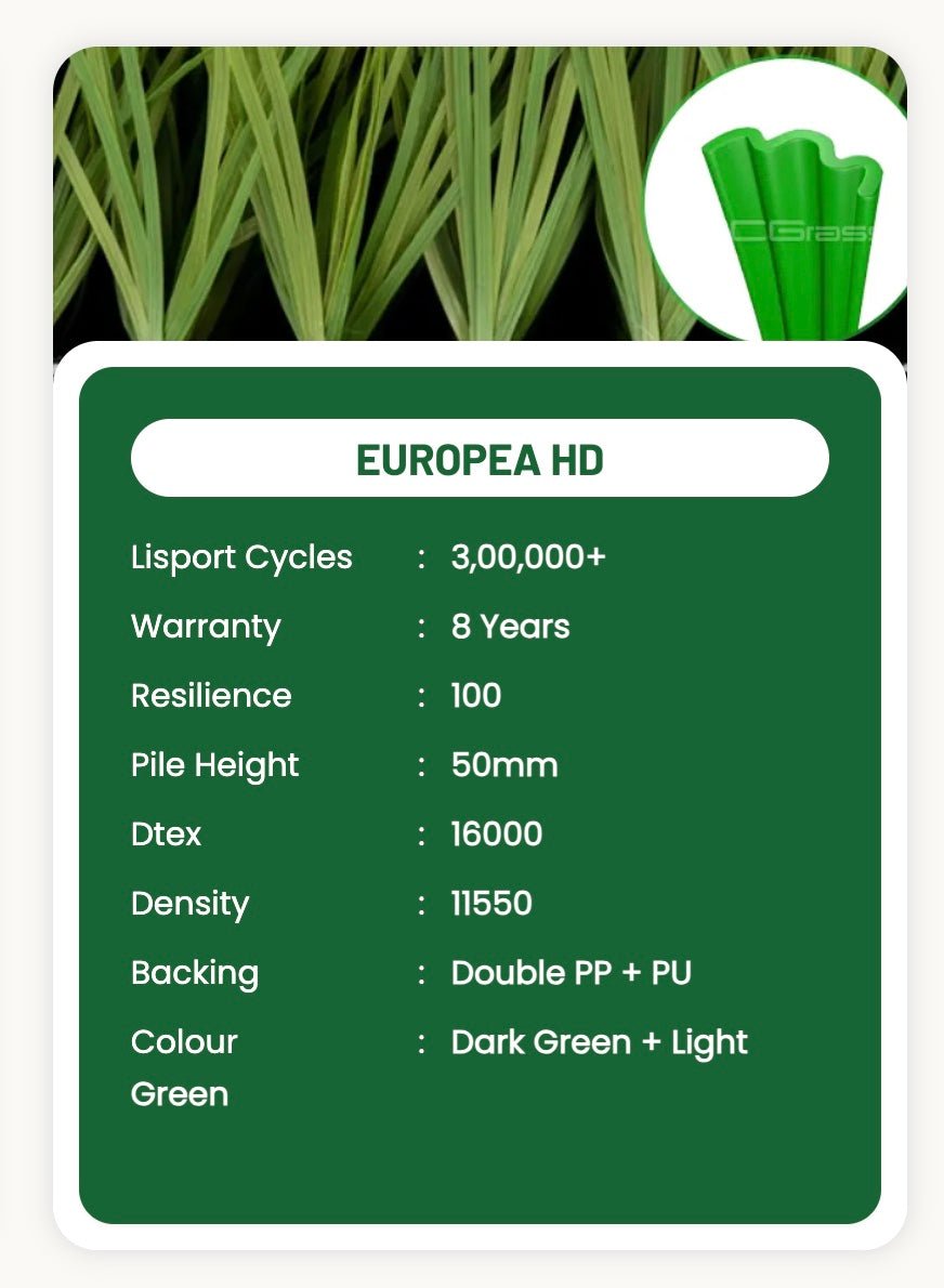 50mm Artificial Grass for Football -FIFA approved