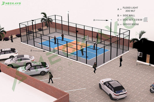 Pickle Ball Court Construction by Turfwale Sports